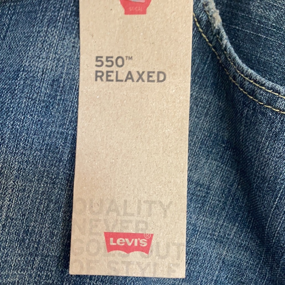 Levi’s 550 relaxed jean loose through thigh tapered leg cotton - Picture 5 of 17
